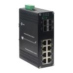 Industrial PoE Switch with 8-Port 10/100/1000T+ 4-Port 1000X SFP