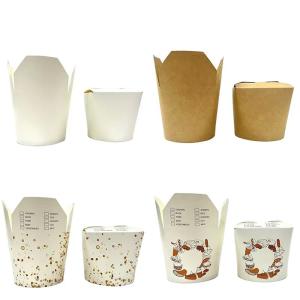 China 26oz noodles soup round noodle box accept cowhide blank noodle boxes pasta box wholesale