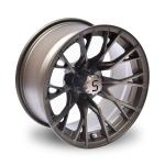 Gunmetal 14 Inch Golf Cart Wheels And Tires 4/101.6 Bolt Shuran New Starshine