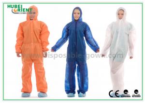 China Disposable 50gsm Nonwoven Chemical Protective Clothing on sale