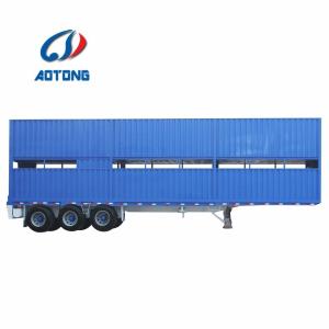 China 3-Axle 40T Livestock Fence Cargo Trailer Cattle Livestock Mini Semi-Trailer for Farm wholesale