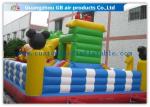 Kids Inflatable Amusement Park Equipment , Inflatable Fun City For Toddlers