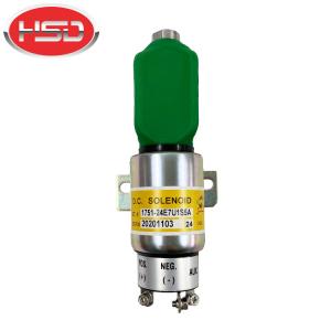 China 1751-24E7U1S5A 3864274 Excavator Electrical Parts 24volt Shut Off Stop Solenoid Valve For Cummins wholesale