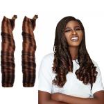 Synthetic Crochet Braids Hair Extensions In Solid And Ombre Colors For Black