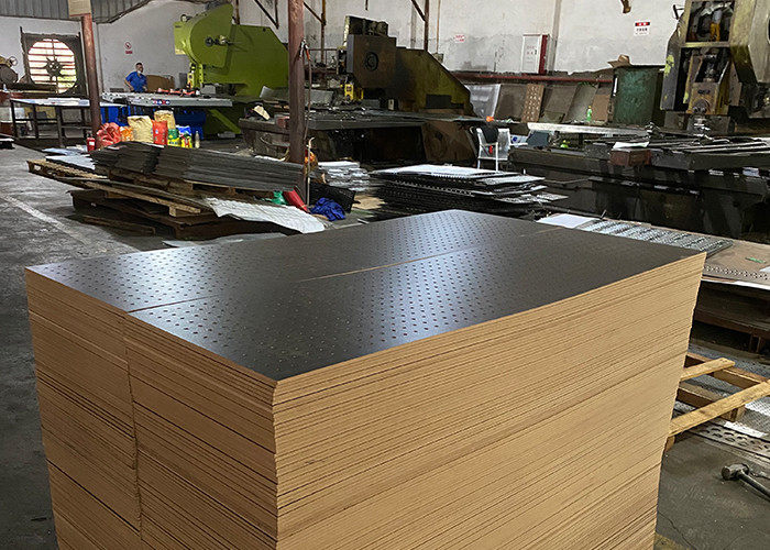 12mm Melamine Mdf Perforated Board For Gondola Shelving Furniture