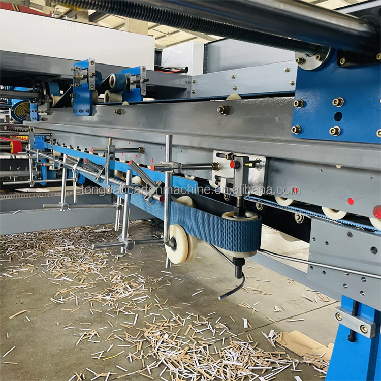 Automatic Folder Gluer Inline Corrugated Box Flexo Printing Machine with 1200mm Width