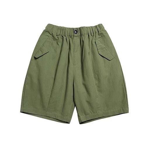 OEM maufactory Summer men's solid color front bag shorts loose straight tube work pants