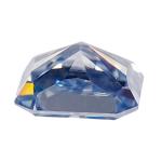 VVS 1ct Crushed Ice Radiant Cut Loose Moissanite Diamond Blue Melee Moissanite