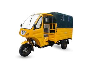 China Good Appearance Cargo Motor Tricycle 151 - 200cc Displacement With Steel Frame And Car Axle wholesale