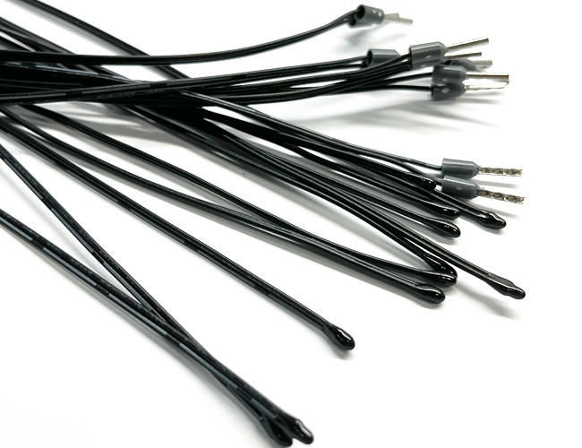 Epoxy Thermistor Device With PVC / PFA / FEP Lead Wire For Process Control