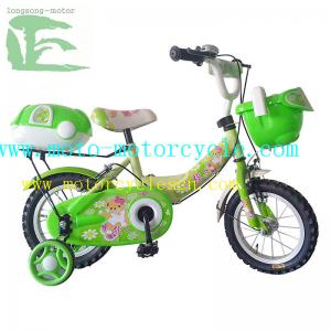 China Safety Peach 18 / 20 Pedal Children Bicycle Painted With Brake Lever wholesale
