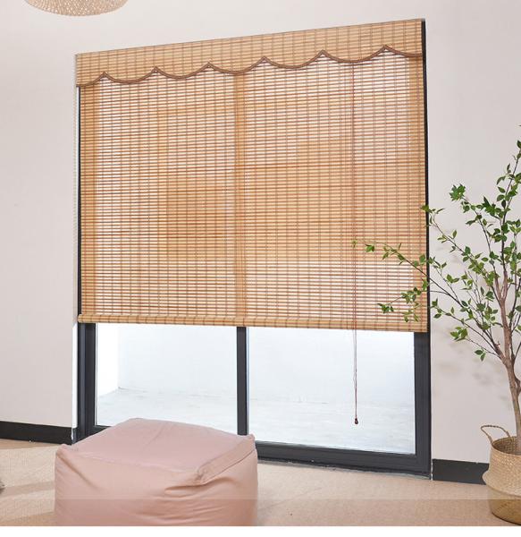 1.5m 2m Waterproof Bamboo Slat Roll Up Blinds Sun Proof Woven Roman Bamboo