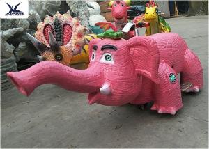 China Simulation Mini Pink Elephant Motorized Animal Scooters Electronic Game Center Toy wholesale