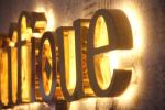 28 C Brushed Metal 3D Logo Sign for Custom Advertising of Indoor and Outdoor