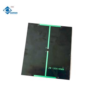 China Waterproof Portable Solar Panel Charger 3W ZW-140120-M Epoxy Poly Resin Solar Panel 2.5V wholesale