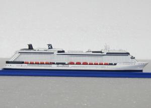China Scale 1:1200 Pretty 3d Ships Models , Solstice Class Celebrity Silhouette Cruise Ship Model wholesale