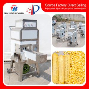 China Sweet Glutinous Commercial Corn Peeling Machine 500Kg / Hour Automatic wholesale