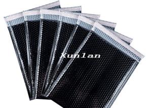 China A4 Metallic Bubble Mailers Aluminum Film Black Shock Resistance wholesale