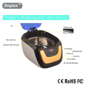 China 5 Cycles Time Setting Digital Ultrasonic Bath For Watch , Bench Top Ultrasonic Cleaners wholesale