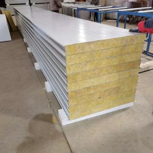 China Mechanism Purification Color Steel Insulation Rock Wool Sandwich Board wholesale