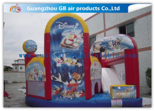 Colorful Slide Inflatable Bouncy Castle Inflatable Bouncers For Kids With Full