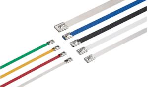 China Underground Ball Lock Stainless Steel Cable Tie Non Flammable Effective wholesale
