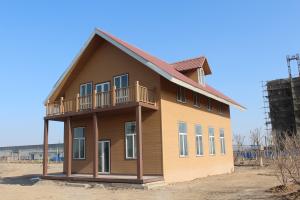 China WPC House With Light Gauge Frame , Solar Panel Prefabricated Construction wholesale