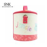 Cute Printed Round Shape PU Leather Bento Lunch Bag