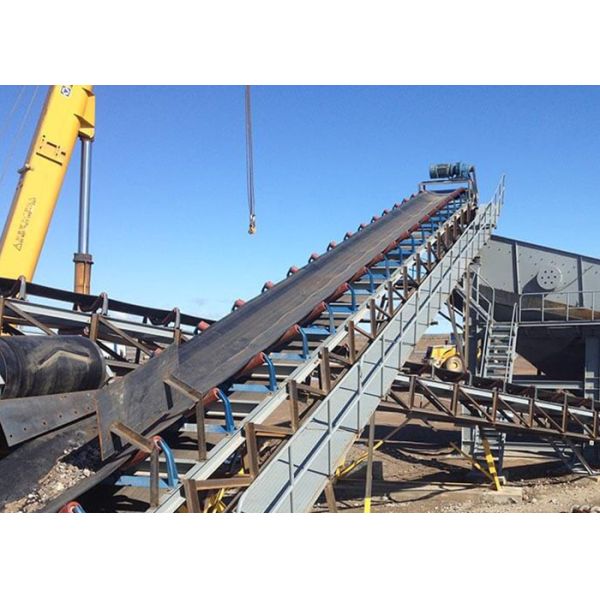 400mm Width Flat Type Stone Belt Conveyor With Price