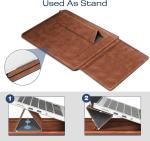 Laptop case MacBook Air 13.6M3 M2 A3113 A2681/MacBook Pro 14 A2992-PU Leather