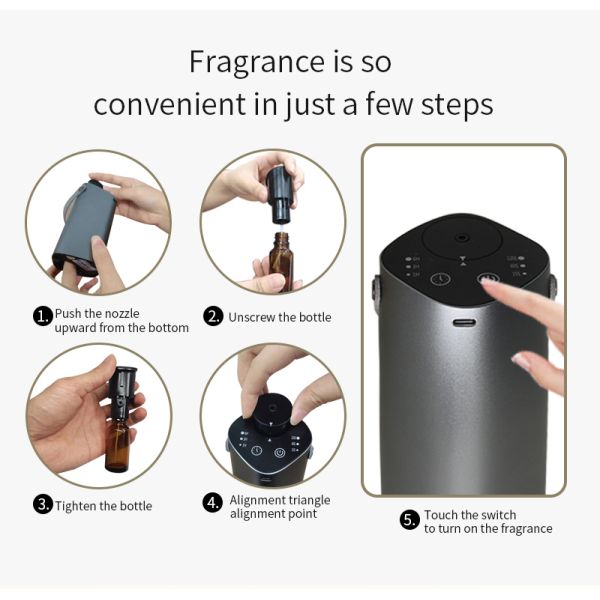 Portable USB Charging Aroma Diffuser with Two-Fluid Atomization for Essential Oil Diffusion