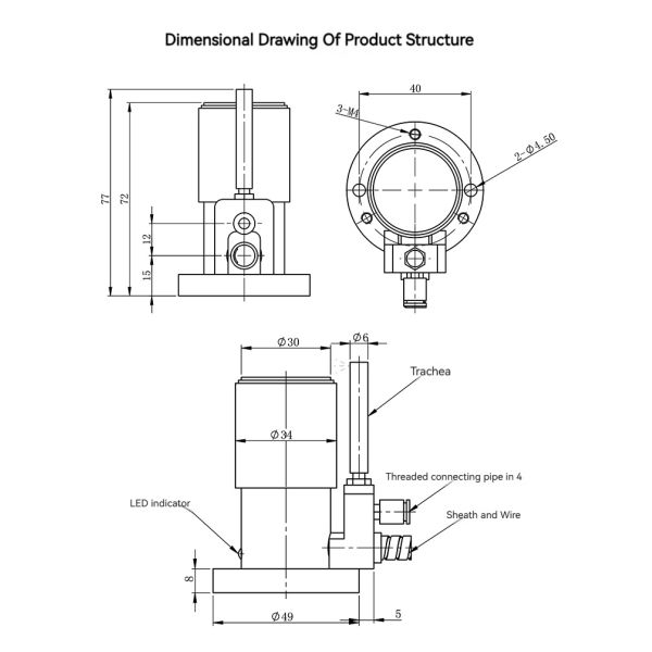 Factory Direct M26D-20 High Precision 20mm Diameter Z Axis Automatic Tool Setter Height Sensor for CNC Machine Centers