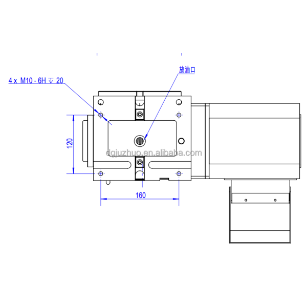 Worm Gear 4 Axis CNC Rotary Table D-170