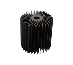 China Precision Small Aluminum Heat Sink With Black Anode Treatment wholesale
