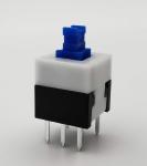 DC30V 0.1mA Push Button 6 Pin DIP 8x8 Micro Key Switch
