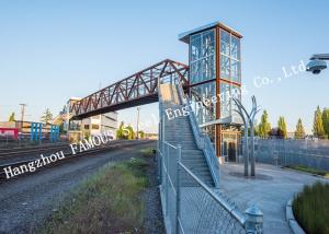 China Solar Lighting Prefabricated Pedestrian Bridges Varies Height And Low Maintenance wholesale