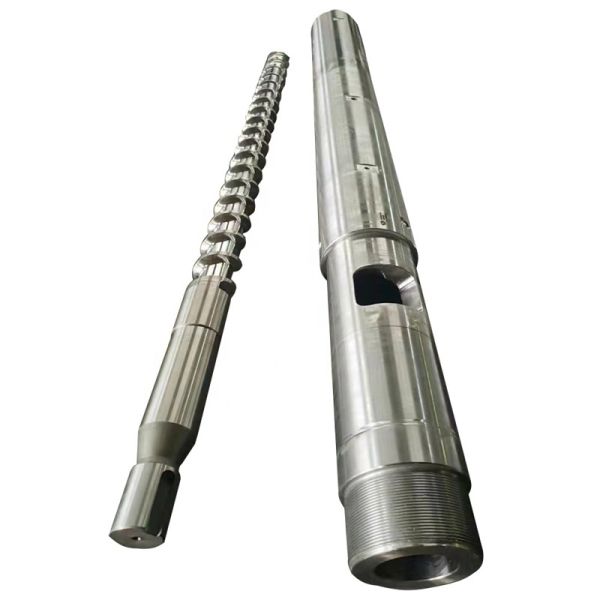 Pipe Extruder Conical Twin Screw Barrel