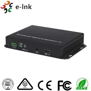 China 1-8Ch HDMI Over Fiber Optic Extender Single Mode Fiber10KM LC SFP 3.5MM Audio Input wholesale