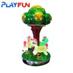 3 Players kids ride Carousel Merry mini Tree amusement game machine