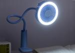 Sunflower desk lamp fan / rechargeable no sound personal desk table flexible fan