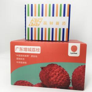 China 4.5mm 30kg Stackable Fruit Delivery Boxes Full Color Printing wholesale