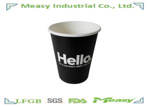 China 300ml Single PE Coated 8 ounce Paper Cups for Beverage / Black wholesale