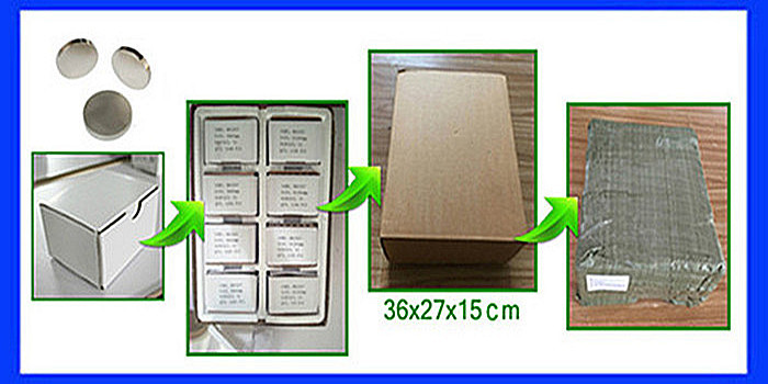 Rare Earth Powerful Neodymium Inustrial Disc Magnets with Nickel / Zinc Coating