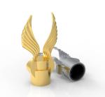 Gold Crown Zinc Alloy Perfume Cover Service Sample Processing Free Design
