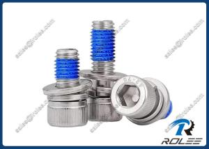China DIN912 Socket Cap Head Self-locking SEMS Screw, Stainless Steel 304/A2/18-8 wholesale