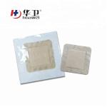 waterproof semipermeable surgical silicone foma wound care dressing with border