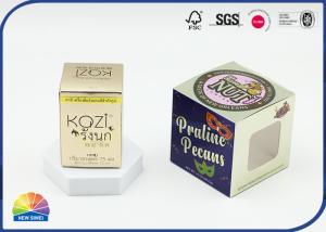 China Auto Locked Bottom Folding Carton Box 325gsm Gold Paper With Logo Embossing wholesale