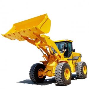 China 4WD Mini Backhoe Wheel Loader 3200mm Dumping Height Automatic Transmission wholesale