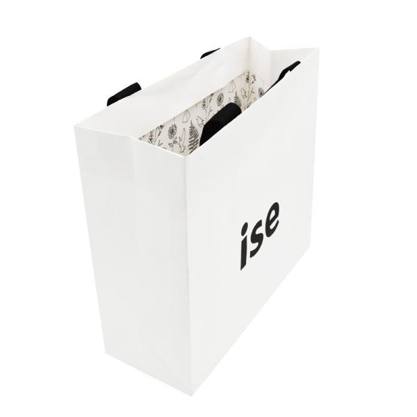 Crepack Two Sides Eco Friendly 200gram C2S Luxury Paper Shopping Bag With Silk