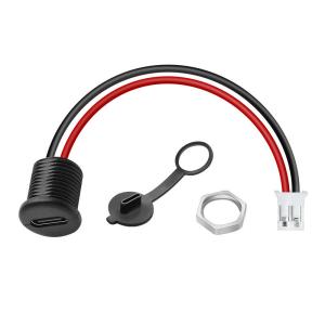 China IP67 IP68 Waterproof Cap USB Type C Female Socket Jack to 2 Pin PH 2.0 XH 2.54 SH1.0 VH ZH MX Connector Cable wholesale